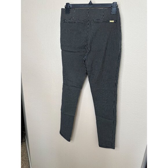 Calvin Klein Womens Black White Pants 4 dress pants skinny rayon elastic pull on - Picture 4 of 8